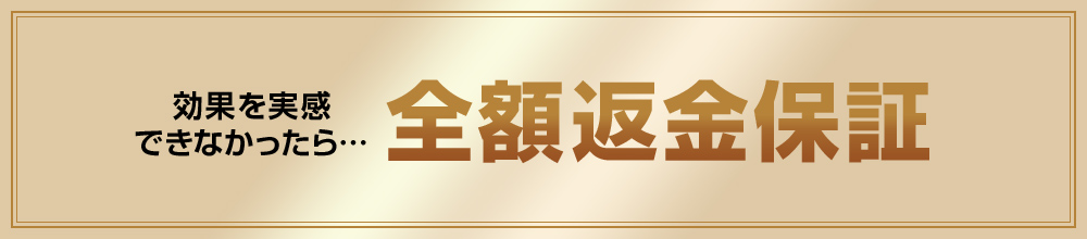 全額返金保証